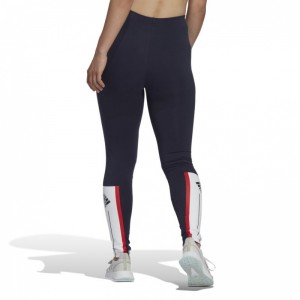 Adidas Essentials Pinstripe Block Training Γυναικείο Μακρύ Κολάν Ψηλόμεσο Μπλε (HL2101) Adidas Essentials Pinstripe Block Training Γυναικείο Μακρύ Κολάν Ψηλόμεσο Μπλε (HL2101)
