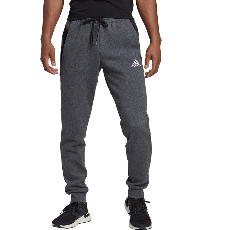 Adidas Essentials Παντελόνι Φόρμας με Λάστιχο ΓΚΡΙ (HL6924)
