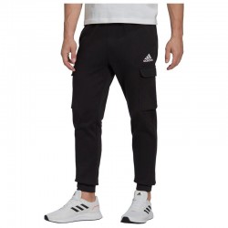 Adidas Essentials Παντελόνι Φόρμας με Λάστιχο Fleece Μαύρο (HL2226)