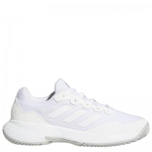 Adidas Gamecourt 2.0 Γυναικεία Παπούτσια Τένις Λευκά (GW4971)