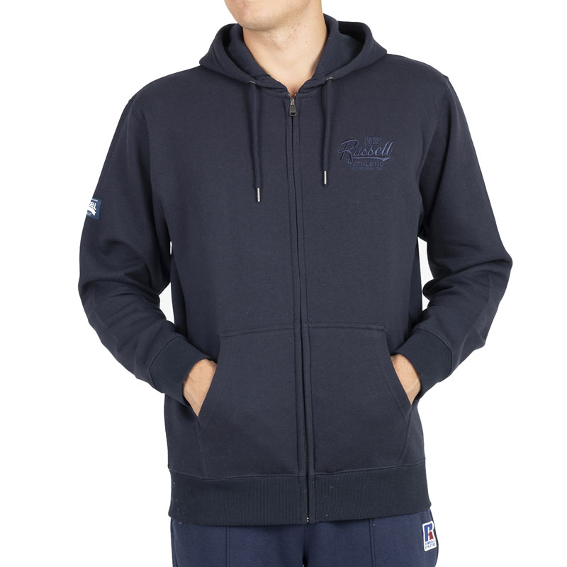 RUSSELL ZIP THROUGH HOODY  ΑΝΔΡΙΚΗ ΖΑΚΕΤΑ ΜΠΛΕ A2-039-2-NA-190