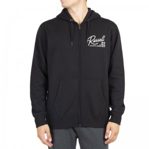 RUSSELL ZIP THROUGH HOODY  ΑΝΔΡΙΚΗ ΖΑΚΕΤΑ ΜΑΥΡΗ A2-029-2-IO-099 RUSSELL ZIP THROUGH HOODY  ΑΝΔΡΙΚΗ ΖΑΚΕΤΑ ΜΑΥΡΗ A2-029-2-IO-099