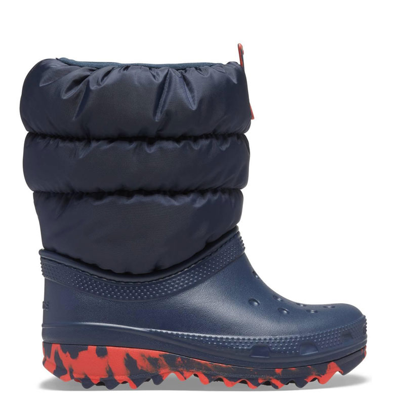 Crocs Kids Classic Neo Puff Boot ΜΠΛΕ 207684-410