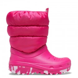 Crocs Kids Classic Neo Puff Boot  Candy pink 207684-6X0