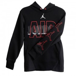 JORDAN SIDELINE FLC PO HOODIE Μαύρο (95B767-023)ΠΑΙΔΙΚΗ ΦΟΥΤΕΡ ΜΠΛΟΥΖΑ