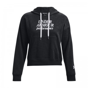 Under Armour Essential Script Hoodie WMNS (1374107-001)ΜΑΥΡΗ ΓΥΝΑΙΚΕΙΑ ΦΟΥΤΕΡ ΜΠΛΟΥΖΑ