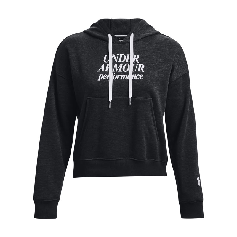 Under Armour Essential Script Hoodie WMNS (1374107-001)ΜΑΥΡΗ ΓΥΝΑΙΚΕΙΑ ΦΟΥΤΕΡ ΜΠΛΟΥΖΑ