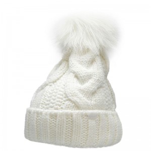 4F Γυναικείος Pom Pom Beanie Σκούφος σε Λευκό χρώμα (H4Z22-CAD010-11S) 4F Γυναικείος Pom Pom Beanie Σκούφος σε Λευκό χρώμα (H4Z22-CAD010-11S)