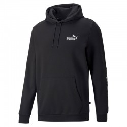 PUMA Essentials+ Tape Men’s Hoodie (849040-01)ΜΑΥΡΗ ΑΝΔΡΙΚΗ ΦΟΥΤΕΡ ΜΠΛΟΥΖΑ