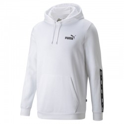 PUMA Essentials+ Tape Men’s Hoodie (849040-02)ΛΕΥΚΗ ΑΝΔΡΙΚΗ ΦΟΥΤΕΡ ΜΠΛΟΥΖΑ