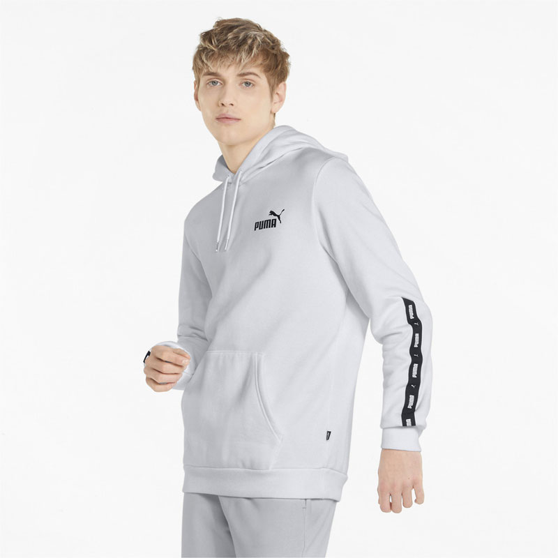 PUMA Essentials+ Tape Men’s Hoodie (849040-02)ΛΕΥΚΗ ΑΝΔΡΙΚΗ ΦΟΥΤΕΡ ΜΠΛΟΥΖΑ