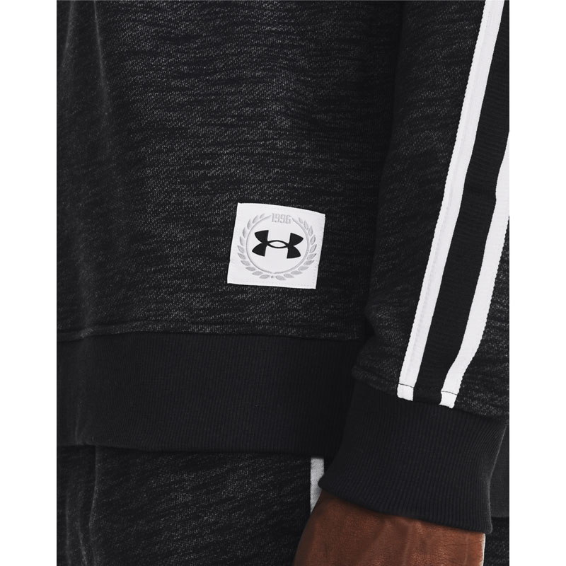 UNDER ARMOUR Essential Heritge Flc Crw (1373814-001)ΑΝΔΡΙΚΗ ΜΑΥΡΗ ΦΟΥΤΕΡ ΜΠΛΟΥΖΑ