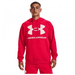 Under Armour Rival Ανδρικό Φούτερ με Κουκούλα και Τσέπες Κόκκινο (1357093-600)