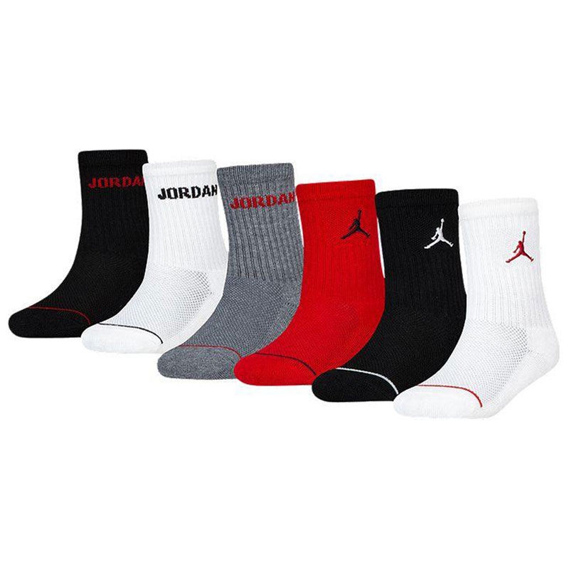 Jordan Παιδικές Κάλτσες Μακριές 6 Ζευγάρια MULTI (BJ0343-RK2)