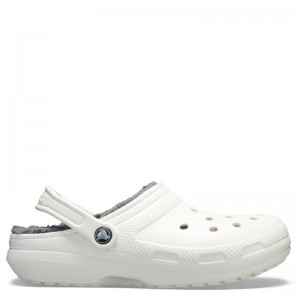 Crocs Classic Lined Clog Κλειστές Χειμερινές Ανδρικές Παντόφλες με Γούνα Λευκές (203591-10M) Crocs Classic Lined Clog Κλειστές Χειμερινές Ανδρικές Παντόφλες με Γούνα Λευκές (203591-10M)