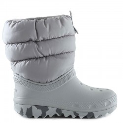 CROCS Classic Neo Puff Boot K (207684-007)ΓΚΡΙ ΠΑΙΔΙΚΕΣ ΓΑΛΟΤΣΕΣ