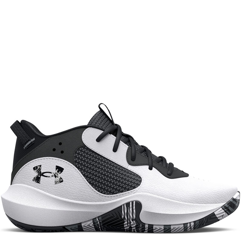 Under Armour Lockdown 6 PS (3025618-101)Παιδικά Παπούτσια Μπάσκετ Λευκά