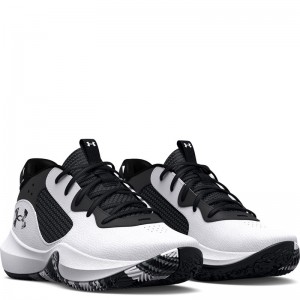 Under Armour Lockdown 6 PS (3025618-101)Παιδικά Παπούτσια Μπάσκετ Λευκά
