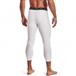 Under Armour HeatGear 3/4 Ανδρικό Κολάν ΛΕΥΚΟ  Ισοθερμικό (1361588-100)