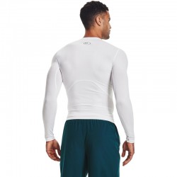 Under Armour HeatGear (1361524-100)Ανδρική Ισοθερμική Μακρυμάνικη Μπλούζα Compression Λευκή