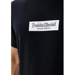 FRANKLIN MARSHALL TEE (JM3191.000.1012P01-980)ΜΑΥΡΟ ΑΝΔΡΙΚΟ T-SHIRT