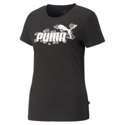 PUMA Essentials+ Animal Tee (673687-01)ΜΑΥΡΟ ΓΥΝΑΙΚΕΙΟ T-SHIRT