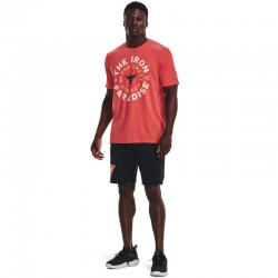 UNDER ARMOUR Project Rock BSR PARADISE Short Sleeve (1376896-872)ΑΝΔΡΙΚΟ TEE-SHIRT VERMILION