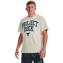 UNDER ARMOUR Pjt Rock HW Terry TEE (1377435-130)ΛΕΥΚΗ ΜΠΛΟΥΖΑ ΚΟΝΤΟΜΑΝΙΚΗ