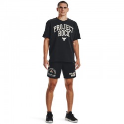 UNDER ARMOUR Project Rock Heavyweight Terry Short Fam (1377439-001)ΜΑΥΡΗ ΑΝΔΡΙΚΗ ΒΕΡΜΟΥΔΑ