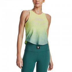 Under Armour Pjt Rock Fashion Tank T-shirt (1377450-391)ΠΡΑΣΙΝΟ ΓΥΝΑΙΚΕΙΟ ΑΜΑΝΙΚΟ T-SHIRT