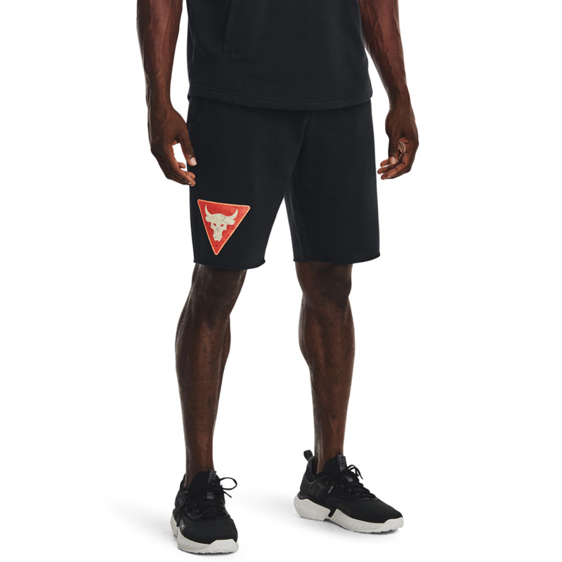 Under Armour Pjt Rock Terry Tri Shorts (1378017-001)ΜΑΥΡΗ ΑΝΔΡΙΚΗ ΒΕΡΜΟΥΔΑ