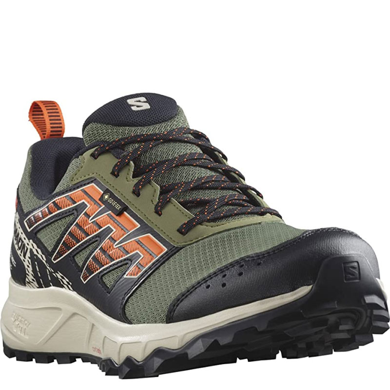 Salomon Wander GTX (471485)Ανδρικά Παπούτσια Αδιάβροχα με Μεμβράνη Gore-Tex ΧΑΚΙ