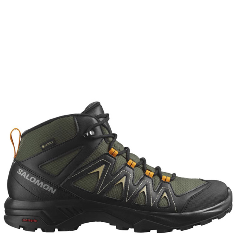 Salomon X Braze Mid GTX (471810)Ανδρικά Ορειβατικά Μποτάκια Αδιάβροχα με Μεμβράνη Gore-Tex Olive Night