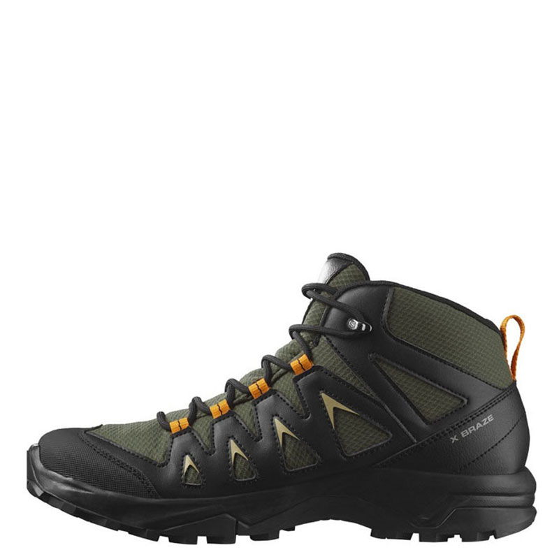 Salomon X Braze Mid GTX (471810)Ανδρικά Ορειβατικά Μποτάκια Αδιάβροχα με Μεμβράνη Gore-Tex Olive Night