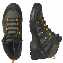 Salomon X Braze Mid GTX (471810)Ανδρικά Ορειβατικά Μποτάκια Αδιάβροχα με Μεμβράνη Gore-Tex Olive Night