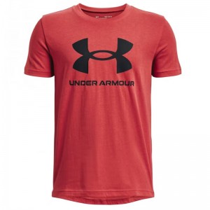 Under Armour Sportstyle Logo Παιδικό T-Shirt Κοκκινο (1363282-638) Under Armour Sportstyle Logo Παιδικό T-Shirt Κοκκινο (1363282-638)
