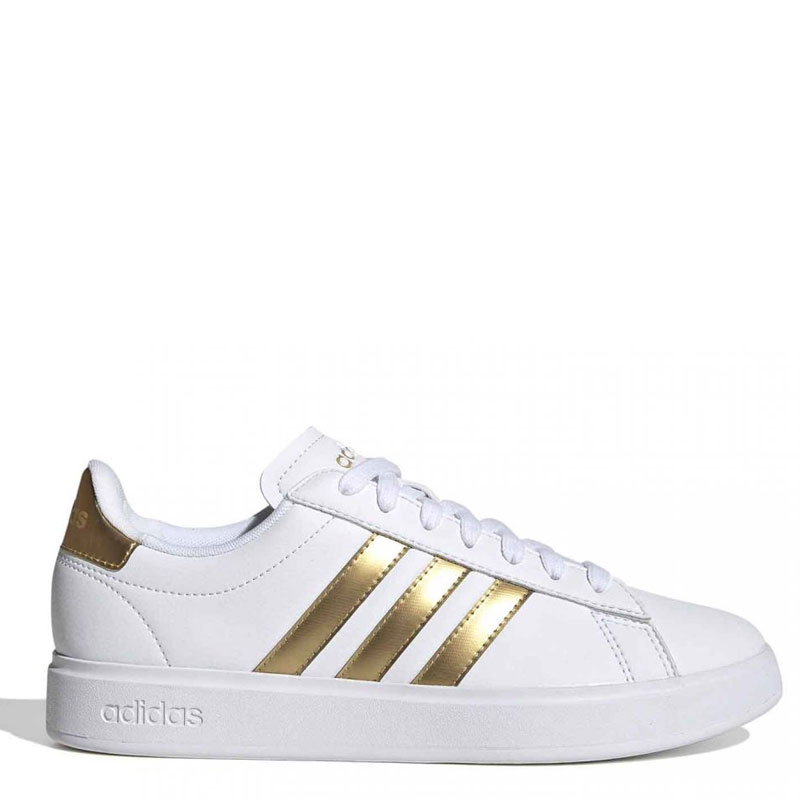 Adidas Grand Court Cloudfoam Comfort (HP9417)ΓΥΝΑΙΚΕΙΟ ΥΠΟΔΗΜΑ ΛΕΥΚΟ/ΧΡΥΣΟ