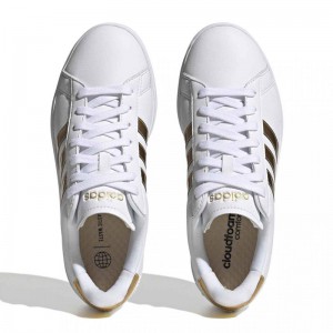 Adidas Grand Court Cloudfoam Comfort (HP9417)ΓΥΝΑΙΚΕΙΟ ΥΠΟΔΗΜΑ ΛΕΥΚΟ/ΧΡΥΣΟ Adidas Grand Court Cloudfoam Comfort (HP9417)ΓΥΝΑΙΚΕΙΟ ΥΠΟΔΗΜΑ ΛΕΥΚΟ/ΧΡΥΣΟ