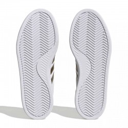 Adidas Grand Court Cloudfoam Comfort (HP9417)ΓΥΝΑΙΚΕΙΟ ΥΠΟΔΗΜΑ ΛΕΥΚΟ/ΧΡΥΣΟ