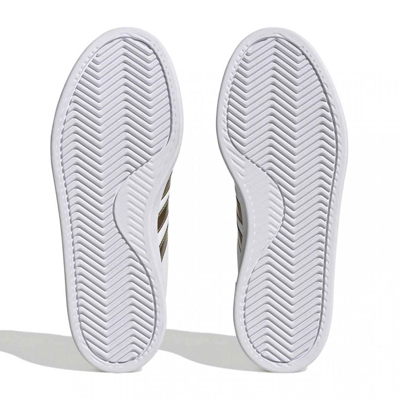 Adidas Grand Court Cloudfoam Comfort (HP9417)ΓΥΝΑΙΚΕΙΟ ΥΠΟΔΗΜΑ ΛΕΥΚΟ/ΧΡΥΣΟ