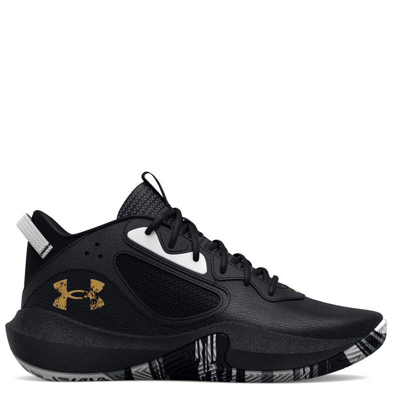 Under Armour Lockdown 6 GS (3025617-003)Παιδικά Παπούτσια Μπάσκετ ΜΑΥΡΑ