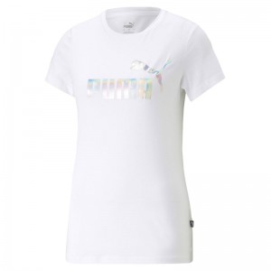 PUMA Essentials+ NOVASHINE Tee Women (674448-02)ΓΥΝΑΙΚΕΙΟ ΛΕΥΚΟ T-SHIRT