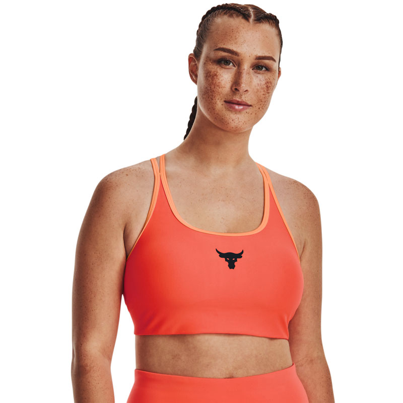 UNDER ARMOUR Project Rock Crossback Bra (1377454-877)ΓΥΝΑΙΚΕΙΟ ΚΟΡΑΛΙ ΜΠΟΥΣΤΑΚΙ