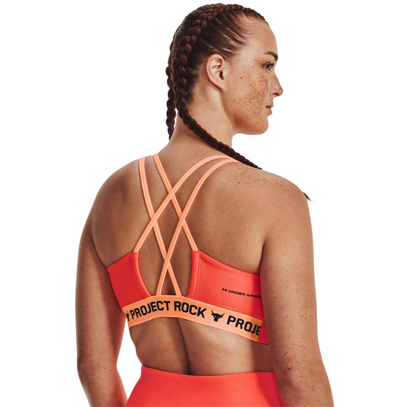 UNDER ARMOUR Project Rock Crossback Bra (1377454-877)ΓΥΝΑΙΚΕΙΟ ΚΟΡΑΛΙ ΜΠΟΥΣΤΑΚΙ