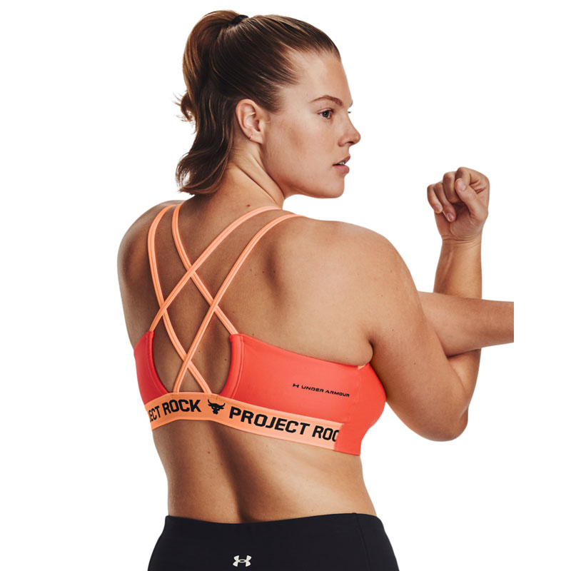 UNDER ARMOUR Project Rock Crossback Bra (1377454-877)ΓΥΝΑΙΚΕΙΟ ΚΟΡΑΛΙ ΜΠΟΥΣΤΑΚΙ