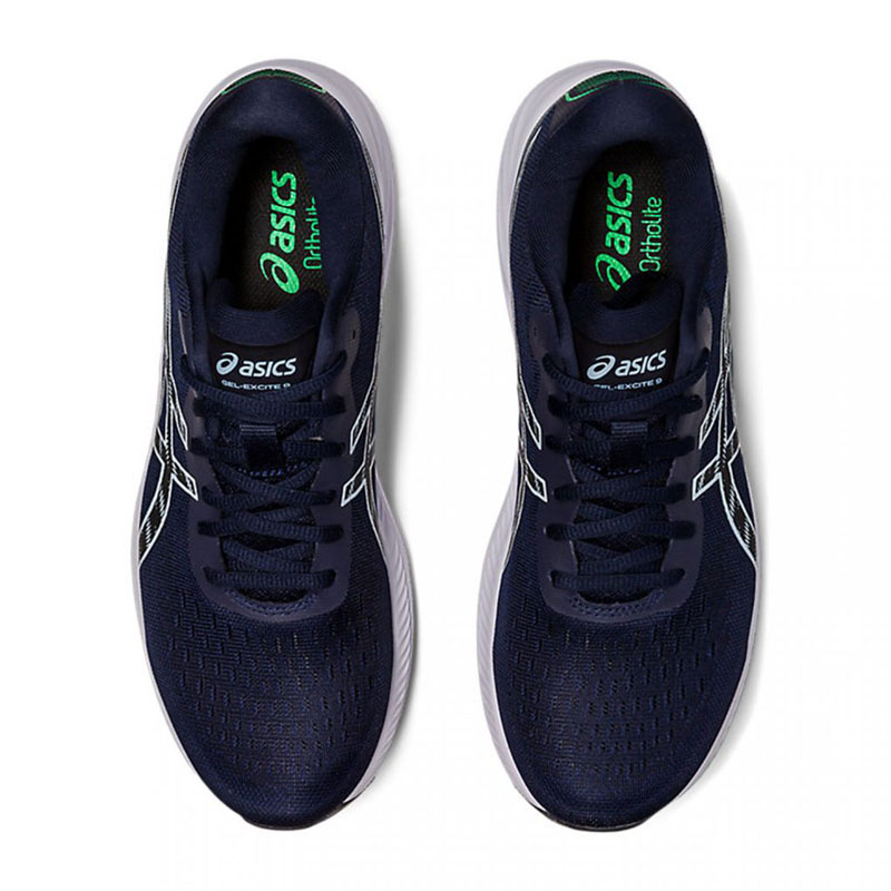 ASICS Gel-Excite 9 (1011B338-410)Ανδρικά Παπούτσια Running Dark Blue / Green