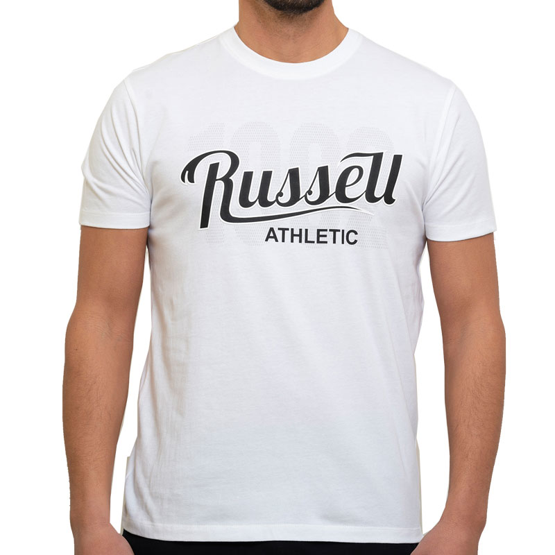 RUSSELL 1902RA S/S CREWNECK TEE SHIRT (A3-023-1-UW-001)ΑΝΔΡΙΚΟ ΛΕΥΚΟ T-SHIRT