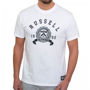 RUSSELL YALE S/S CREWNECK TEE SHIRT (A3-049-1-UW-001)ΑΝΔΡΙΚΟ T-SHIRT ΛΕΥΚΟ RUSSELL YALE S/S CREWNECK TEE SHIRT (A3-049-1-UW-001)ΑΝΔΡΙΚΟ T-SHIRT ΛΕΥΚΟ