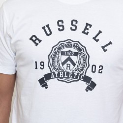 RUSSELL YALE S/S CREWNECK TEE SHIRT (A3-049-1-UW-001)ΑΝΔΡΙΚΟ T-SHIRT ΛΕΥΚΟ