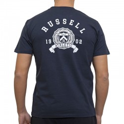 RUSSELL MIT S/S CREWNECK TEE SHIRT (A3-052-1-NA-190)ΑΝΔΡΙΚΟ ΜΠΛΕ T-SHIRT